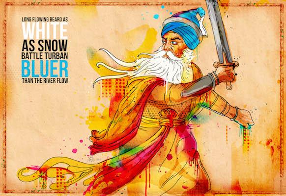 Baba Deep Singh Ji (The Saint Soldier) | Inkquisitive Art