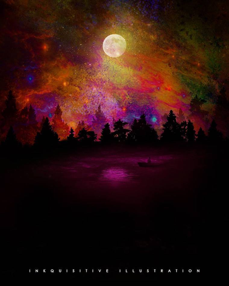 Eventually, everything connects Inkquisitive painting