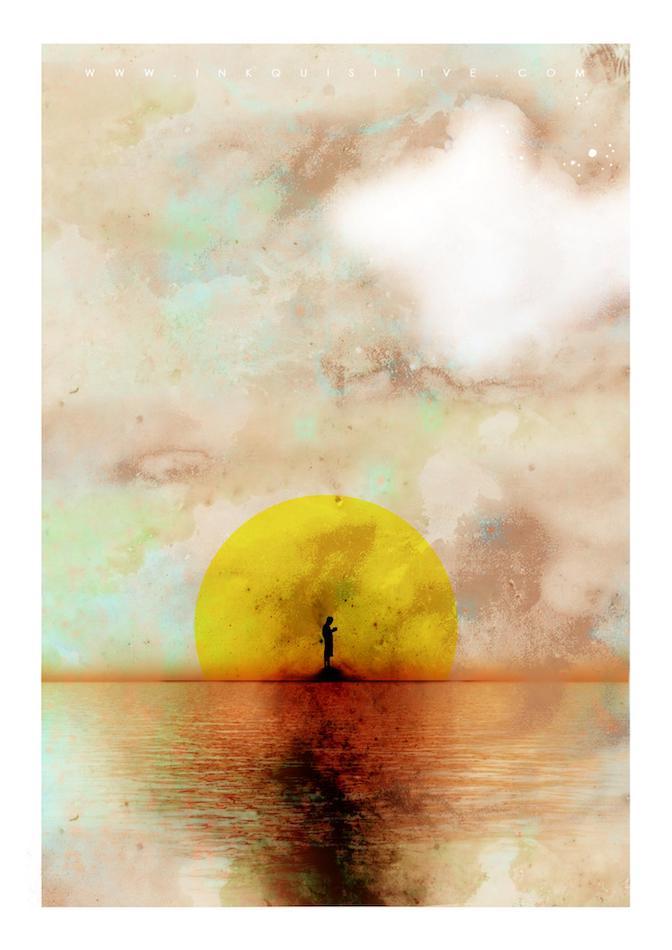 Everytime I make a wish, it involves you Inkquisitive painting