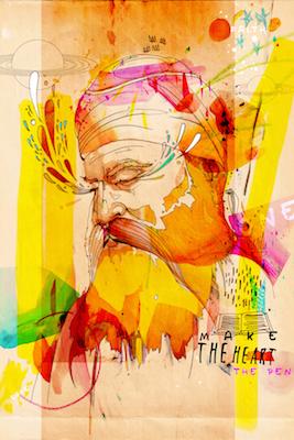 Guru Nanak Dev Ji Inkquisitive painting
