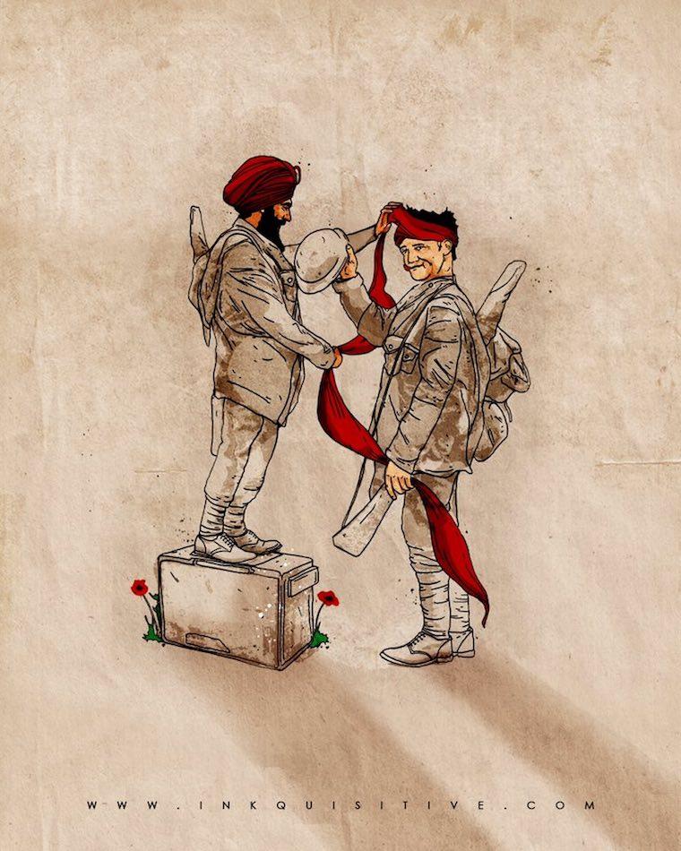 Helping hands Inkquisitive painting