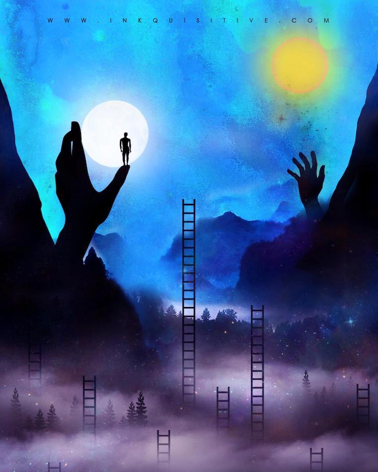 if you want to make god laugh Inkquisitive painting