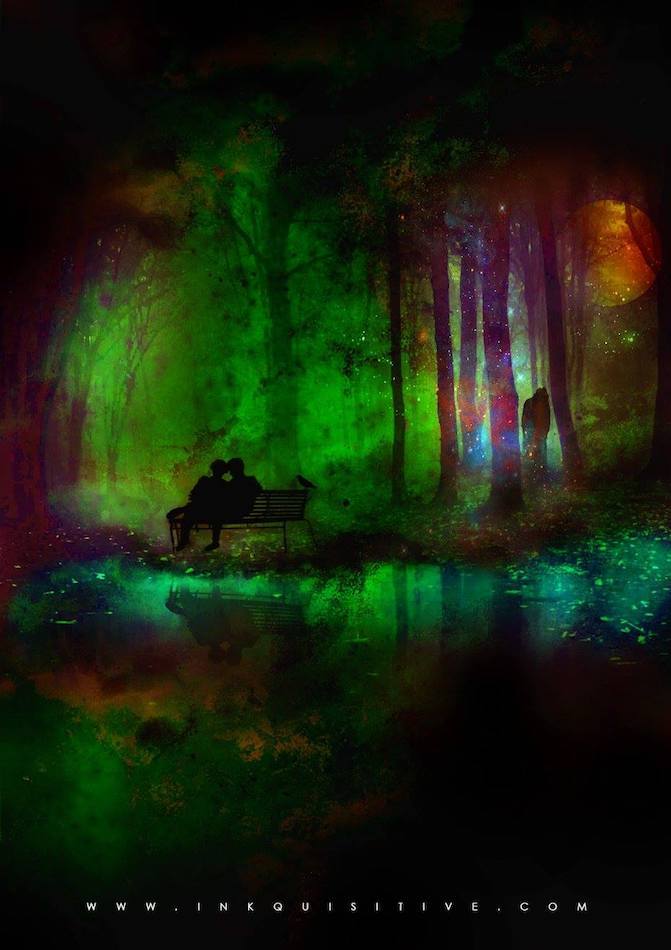 It's so strange that autumn is so beautiful yet everything is dying Inkquisitive painting