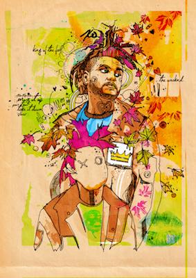 King of the fall Inkquisitive painting