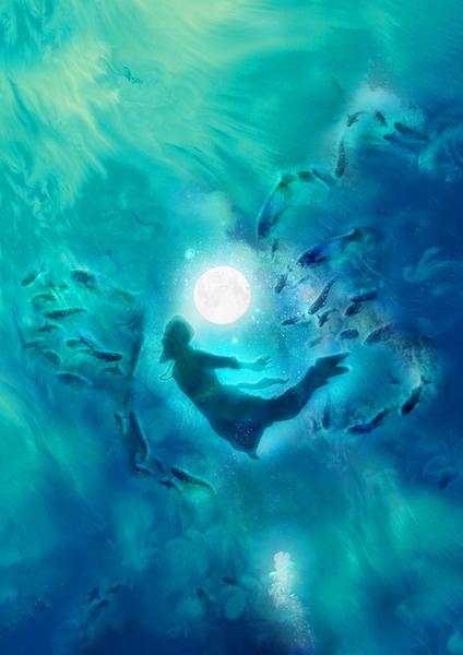 Nanak's disappearance Inkquisitive painting