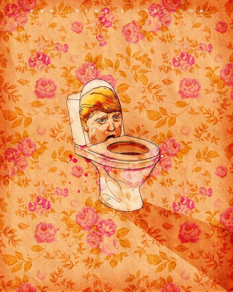 Politicians and diapers Inkquisitive painting