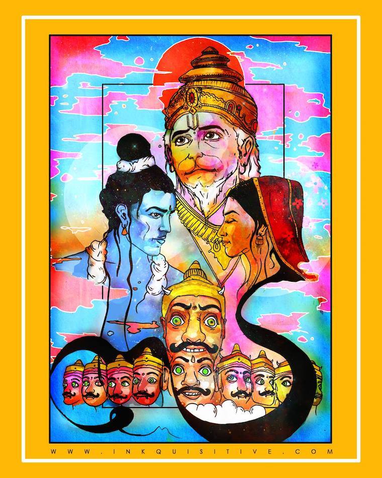 Ramasita Inkquisitive painting