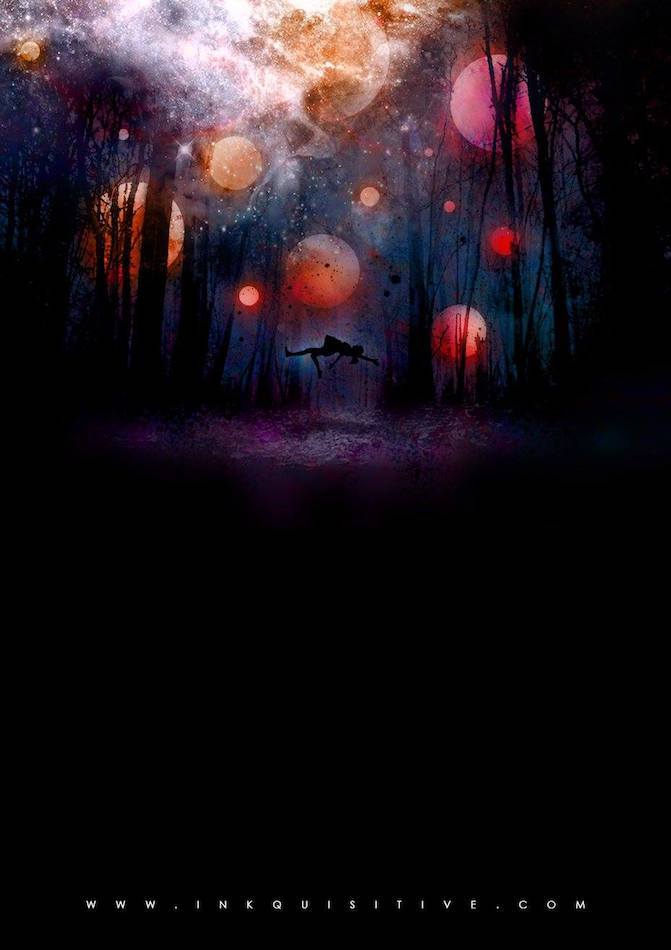 She was like the moon Inkquisitive painting