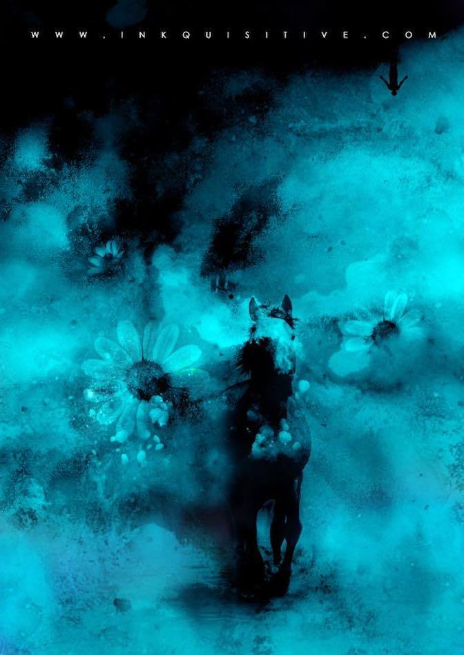 Smudge the memory Inkquisitive painting