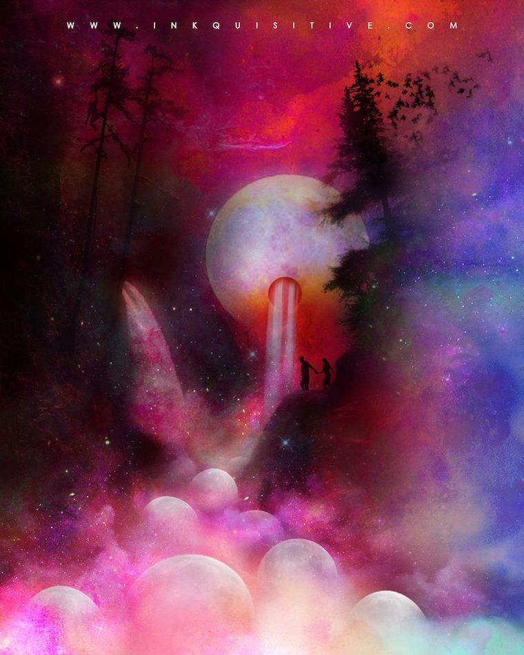 The broken will always be able to love harder Inkquisitive painting