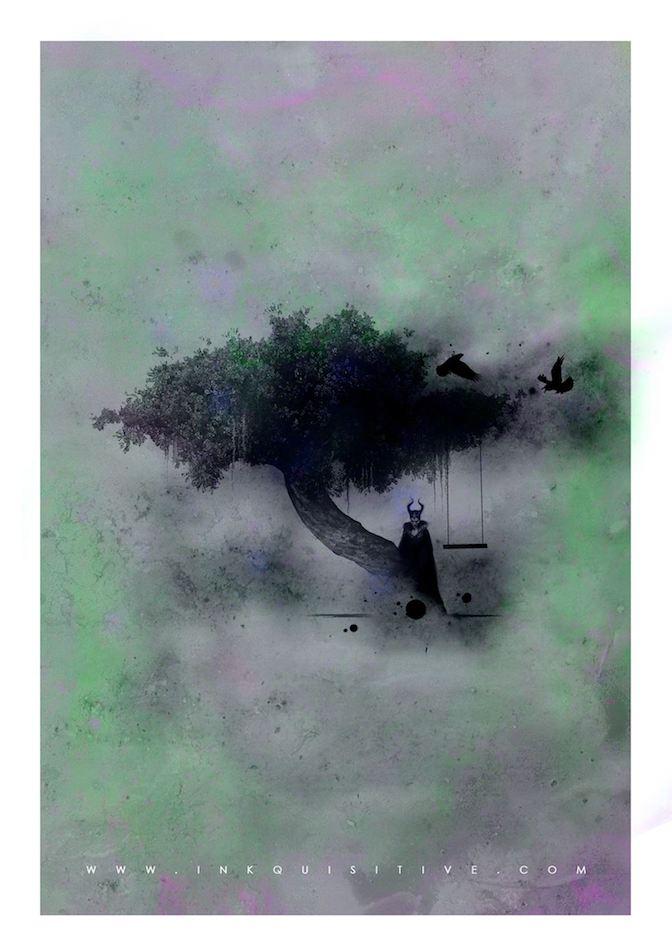 Maleficent Inkquisitive painting