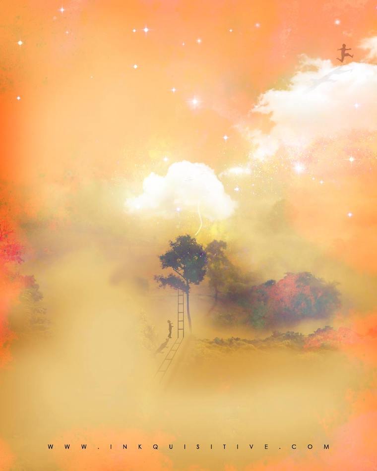 The sky is the limit Inkquisitive painting