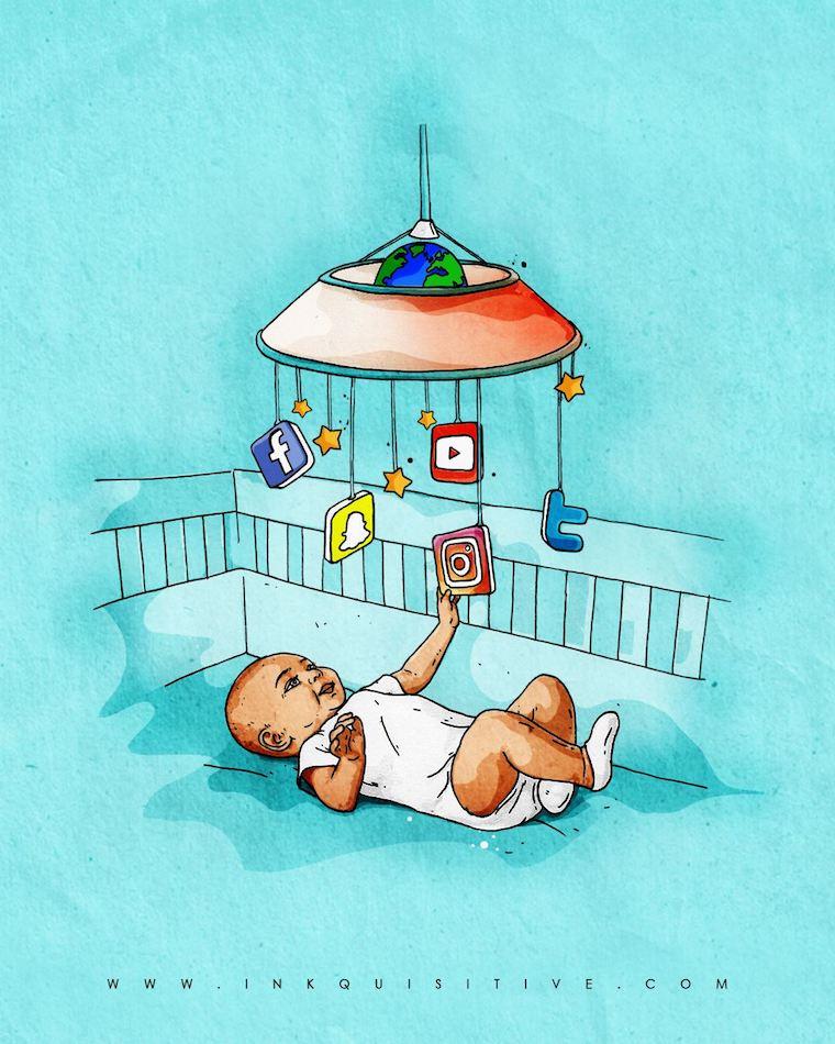 They grow up fast don't they Inkquisitive painting