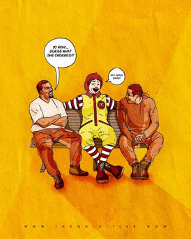 McDonald's Kanye West Inkquisitive painting