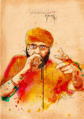 M Sethi Inkquisitive painting