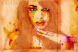 Aaliyah multicoloured Inkquisitive painting