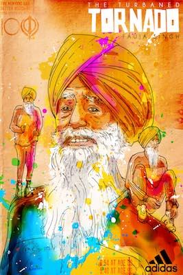 Fauja Singh Inkquisitive painting