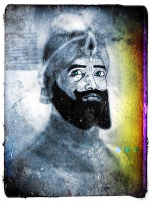 Guru Gobin Singh Ji Illustrological Inkquisitive painting