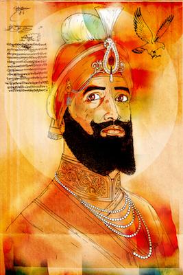 Guru Gobin Singh Ji Inkquisitive painting