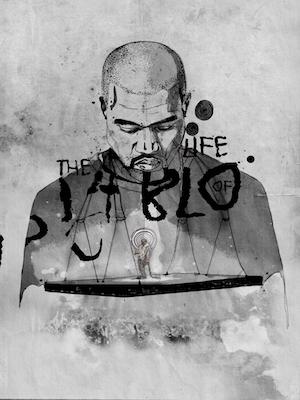 Kanye - Pablo Inkquisitive painting