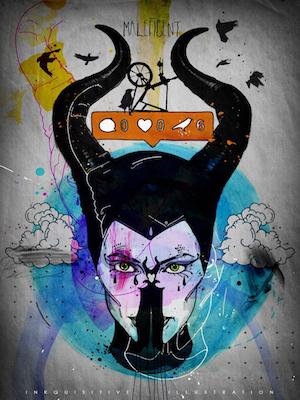 Maleficient Inkquisitive painting