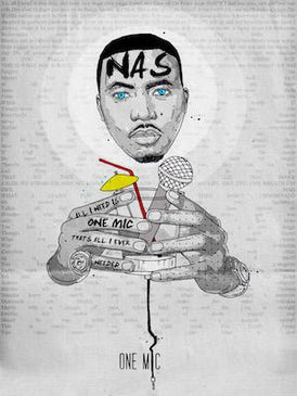 Nas rapper Inkquisitive painting