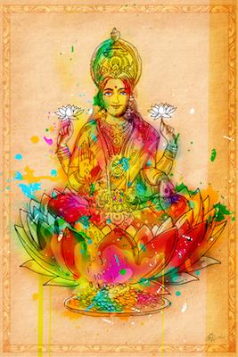 Sri Laxmi Inkquisitive painting