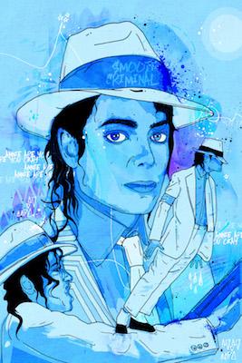 Michael Jackson Smooth Criminal Inkquisitive painting