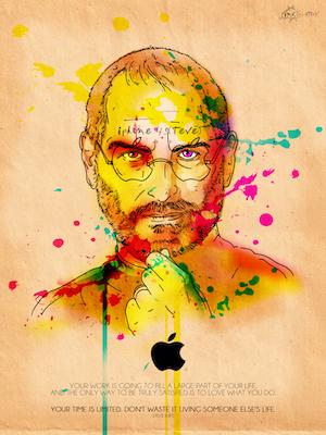 Steve Jobs Inkquisitive painting