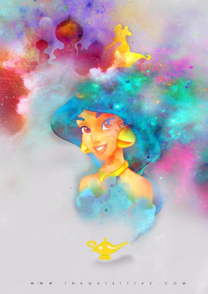 Princess Jasmine Inkquisitive painting