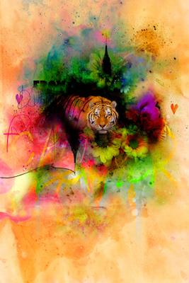 Concrete jungle Inkquisitive painting